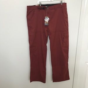 NWT PRANA Zion Stretch Pants Brick XXL 32” inseam W40” Hike Climb Travel